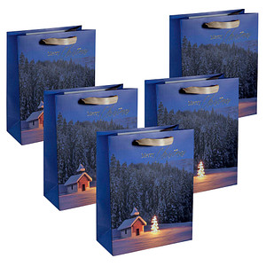 4004360781230 - Geschenktasche GT115 Christmas Chapel Large Weihnachten mit Schleifenband Weihnachten 26cm x 33cm 4004360781230 5 Stück 4004360781230 - Geschenktasche GT115 Christmas Chapel Large Weihnachten mit Schleifenband Weihnachten 26cm x 33cm 4004360781230 5 Stück