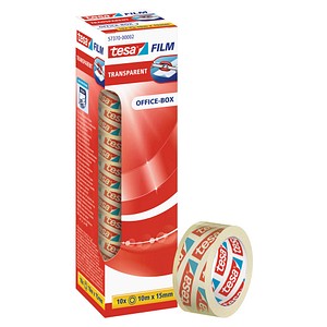 tesa tesafilm® Klebefilm transparent 15,0 mm x 10,0 m 10 Rollen tesa tesafilm® Klebefilm transparent 15,0 mm x 10,0 m 10 Rollen