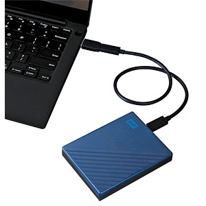 Western Digital My Passport Ultra 2 TB externe HDD-Festplatte blau