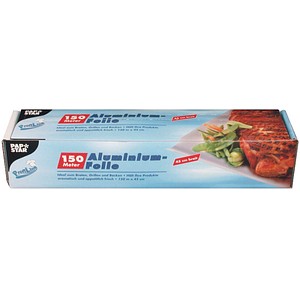 4002911869109 - Alufolie 1 Packung = 1 Rolle in einer Faltschachtel Format 150 m x 45 cm Stärke 15 my