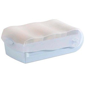 4012473121201 - CROCO Karteikasten DIN A7 für 900 Karteikarten blau-transparent mit Deckel 4012473121201 100 Stück