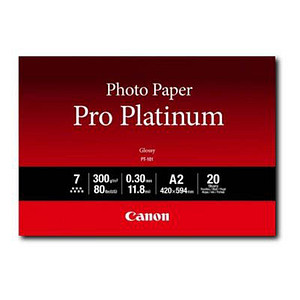 Canon Fotopapier PT-101 A2 DIN A2 hochglänzend 300 g/qm 20 Blatt