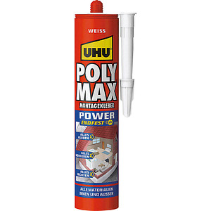 4026700478204 - - Poly Max Montagekleber Power weiß 425g weiß Kartusche 425g Universalkleber