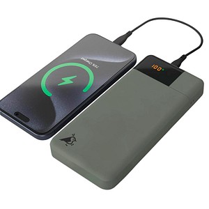8716778932048 - PB B20 GR - Powerbank 20000 mAh 20 W 1x USB-A 2x USB-C moosgrün 8716778932048 - PB B20 GR - Powerbank 20000 mAh 20 W 1x USB-A 2x USB-C moosgrün