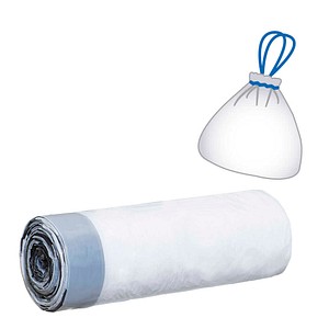 Müllbeutel 30,0 l weiß 10,0 µm, 3x 40 St.