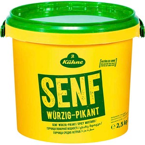 Kühne würzig pikanter Senf 2,5 kg, 1 St.