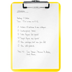 4002432120611 - Klemmbrett WOW 3971-00-16 A4 gelb PS (Polystyrol) inkl Aufhängeöse 4002432120611 3971-00-16 4002432120611 - Klemmbrett WOW 3971-00-16 A4 gelb PS (Polystyrol) inkl Aufhängeöse 4002432120611 3971-00-16