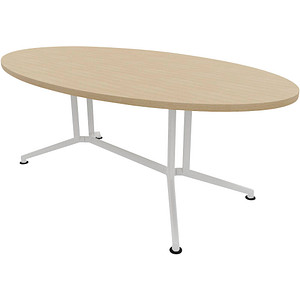8055517528365 - Konferenztisch X2 X2ITO20 RK I 74cm (H) 200cmx110cm (BxT) oval eiche Weiß 8055517528365 Quadrifoglio 8055517528365 - Konferenztisch X2 X2ITO20 RK I 74cm (H) 200cmx110cm (BxT) oval eiche Weiß 8055517528365 Quadrifoglio