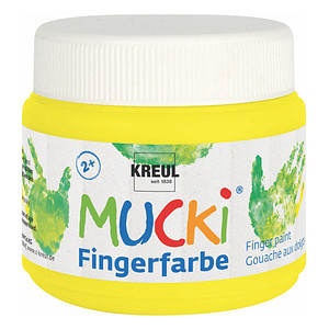 4000798117221 - Mucki Fingerfarbe Quietsch gelb 150 ml Kinderbasteln - Kreul