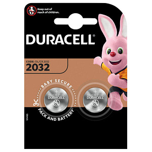 2 DURACELL Knopfzellen CR2032 3,0 V