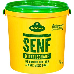 Kühne Mittelscharfer Senf 10,0 kg, 1 St.