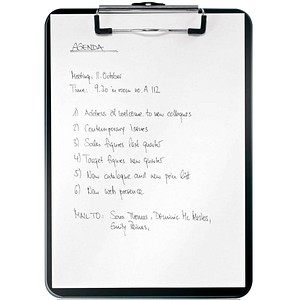 4002432120628 - Klemmbrett WOW 3971-00-95 A4 schwarz PS (Polystyrol) inkl Aufhängeöse  4002432120628 3971-00-95