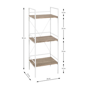 4001070213587 - Regal Regale Gr B H T 34 cm x 96 cm x 27 cm 3 St weiß Bücherregal Küchenregal Mehrzweckregal Standregal Küchen-Regale Regale 4001070213587 - Regal Regale Gr B H T 34 cm x 96 cm x 27 cm 3 St weiß Bücherregal Küchenregal Mehrzweckregal Standregal Küchen-Regale Regale