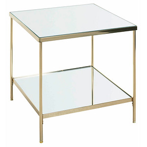 4001070541574 - Beistelltisch Glas gold 450 x 450 x 460 cm 4001070541574 HAKU Möbel 4001070541574 - Beistelltisch Glas gold 450 x 450 x 460 cm 4001070541574 HAKU Möbel