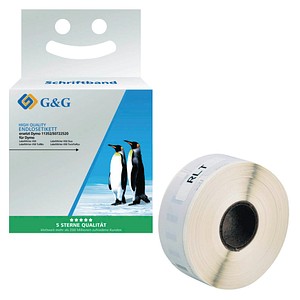 6941881284568 - Rücksende-Etiketten G & G kompatibel zu DYMO® LabelWriter11352 s0722520 54 x 25 mm permanent weiß 500 Stck