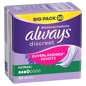 8700216179430 - Slipeinlagen discreet Normal 8700216179430 always 30 Stück