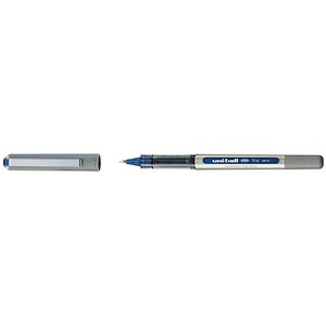 uni-ball eye fine UB-157 Tintenroller silber 0,4 mm, Schreibfarbe: blau, 12 St.