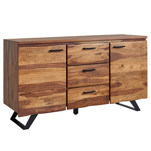 WOHNLING Sideboard, WL6.544 sheesham 145,0 x 45,0 x 82,0 cm