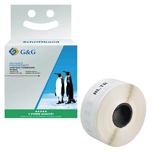 6941881284643 - Premium Etiketten 19x51mm komp zu 11355S0722550 schwarz auf weiß 6941881284643 G und G