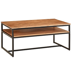 WOHNLING Couchtisch Massivholz akazie 100,0 x 60,0 x 45,0 cm