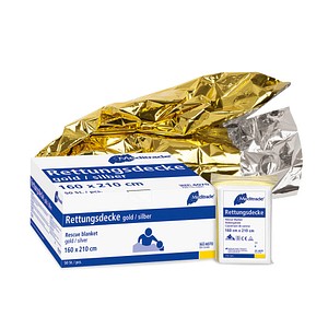 4250016406488 - Meditrade Rettungsdecke 160 x 210 cm Rettungsdecke für den Einmalgebrauch 1 Karton = 5 x 50 Stück = 250 Stück 4250016406488 - Meditrade Rettungsdecke 160 x 210 cm Rettungsdecke für den Einmalgebrauch 1 Karton = 5 x 50 Stück = 250 Stück