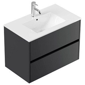 4251982655023 - Badmöbel Limes & Waschtisch 80cm 2 Greifraum SoftClose Auszüge weiß Hgl