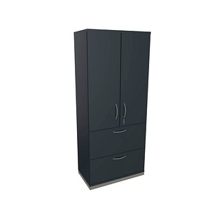 4260649685716 - fm Aktenschrank Sidney 4260649685716 lavagrau 2 Fachböden 800 x 442 x 1869 cm