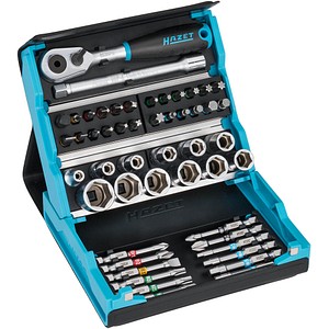 4000896239603 - SmartCase 2200SC-2 Bit-Set 50teilig Innen-Sechskant Schlitz Kreuzschlitz Phillips Kreuzschlitz Pozidriv Außen-Doppelsechskant T-Profil