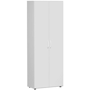 geramöbel Aktenschrank Flex, S-386002-LL lichtgrau 5 Fachböden 80,0 x 42,0 x 216,0 cm