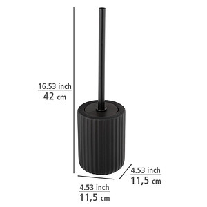 4008838335314 - WC-Garnitur Belluno Schwarz Keramik WC-Bürstenhalter Schwarz Keramik schwarz schwarz Edelstahl rostfrei schwarz - schwarz - Wenko 4008838335314 - WC-Garnitur Belluno Schwarz Keramik WC-Bürstenhalter Schwarz Keramik schwarz schwarz Edelstahl rostfrei schwarz - schwarz - Wenko
