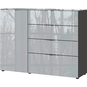 GERMANIA Sideboard Oakland, 3697-587 grafit, silber 134,0 x 42,0 x 102,0 cm, 1 St.
