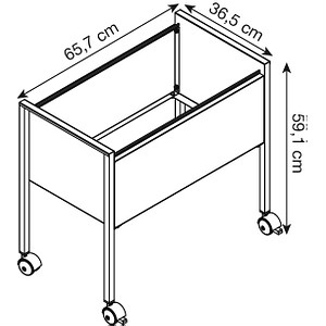 4005546987804 - DURABLE Hängemappenwagen Längs-Registratur lichtgrau für bis zu 80 Hängemappen 4005546987804 - DURABLE Hängemappenwagen Längs-Registratur lichtgrau für bis zu 80 Hängemappen