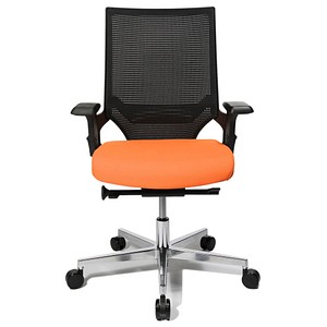 4014296731025 - Bürostuhl T300 TA309A T340 orange schwarz alu Stoff 4014296731025 - Bürostuhl T300 TA309A T340 orange schwarz alu Stoff