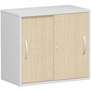 4038933486833 - Schiebetürenschrank Flex S-381501-AL lichtgrau ahorn 1 Fachboden 800 x 425 x 720 cm