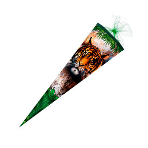 4015594032197 -  Schultüte Tiger 850 cm mehrfarbig 4015594032197 Nestler Tradition in Emotion