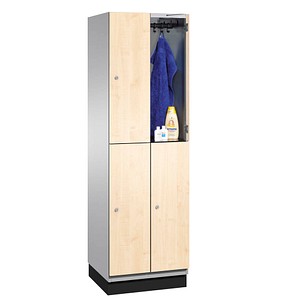 4062084074694 - Schließfachschrank Cambio 45101-20 Metall 2 Abteile mit 8 Fächern abschließbar 60x198cm (BxH) birke 4062084074694 C+P-Möbel 4062084074694 - Schließfachschrank Cambio 45101-20 Metall 2 Abteile mit 8 Fächern abschließbar 60x198cm (BxH) birke 4062084074694 C+P-Möbel