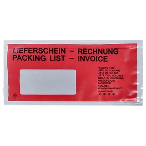 4250504567592 - Lieferscheintaschen Kunststoff DIN kurz 4250504567592 1000 Stück