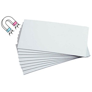 EICHNER Magnetschilder weiß 5,0 x 10,0 cm, 300 St.