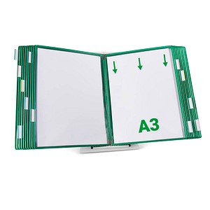 tarifold Sichttafelsystem 433205 DIN A3 grün mit 20 St. Sichttafeln