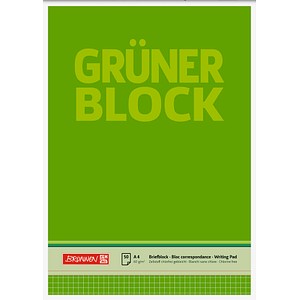 4003273041998 - 10 x Briefblock Der grüne Block A4 60g qm kariert 50 Blatt 4003273041998 - 10 x Briefblock Der grüne Block A4 60g qm kariert 50 Blatt