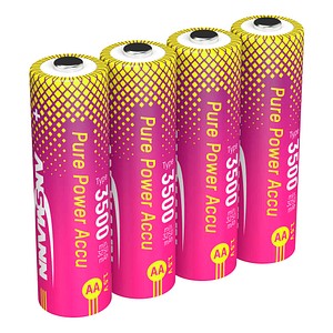 ANS 1312-0042 - Li-Ion Akku, AA (Mignon), 3500 mAh, 1,5 V, 4er-Pack