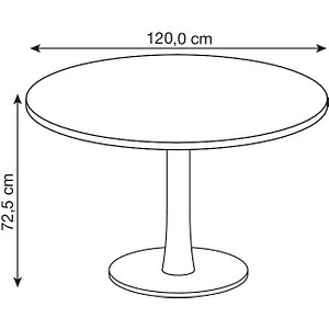 8029466032655 - Besprechungstisch Phenor bis 6 Personen Kreis Tellerfuß B 1200 x T 1200 x H 740 mm Buche silber 8029466032655 - Besprechungstisch Phenor bis 6 Personen Kreis Tellerfuß B 1200 x T 1200 x H 740 mm Buche silber