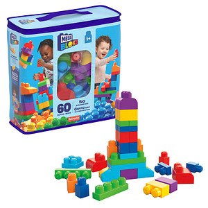 0065541084162 - Mega Bloks Bausteine-Beutel bunt (60 Teile) Steck-Bausteine Kinder Bauklötze mehrfarbig 0065541084162 - Mega Bloks Bausteine-Beutel bunt (60 Teile) Steck-Bausteine Kinder Bauklötze mehrfarbig