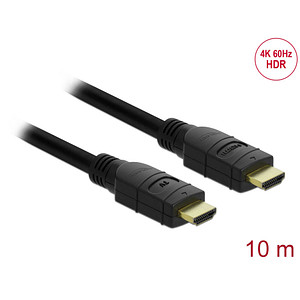 4043619852840 - High Speed HDMI Ethernet Kabel 4K 60 Hz HDR 100 m schwarz 4043619852840 DeLOCK