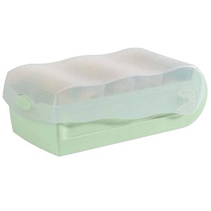 4012473121331 - CROCO Karteikasten DIN A8 für 500 Karteikarten pastellgrün-transparent mit Deckel 4012473121331 100 Stück
