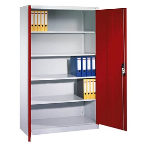 4064615116712 - Stahlschrank C 2000 Acurado 9460-000 S10693 lichtgrau rubinrot 1200 x 400 x 1950 cm aufgebaut 4064615116712 C+P-Möbel 4064615116712 - Stahlschrank C 2000 Acurado 9460-000 S10693 lichtgrau rubinrot 1200 x 400 x 1950 cm aufgebaut 4064615116712 C+P-Möbel