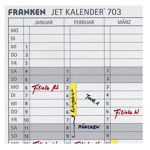 4016946055222 - Jahresplantafel JetKalender 703 90 x 60 cm (b x h) 12 Monate inkl Tafelschreiber trocken abwischbar FineMarker feucht abwischbar 3 Haftmagnete 4016946055222 - Jahresplantafel JetKalender 703 90 x 60 cm (b x h) 12 Monate inkl Tafelschreiber trocken abwischbar FineMarker feucht abwischbar 3 Haftmagnete