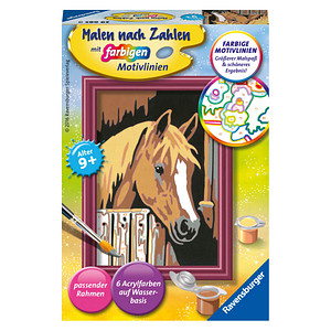 4005556296859 - Malen-nach-Zahlen Pferd im Stall mehrfarbig 4005556296859 Ravensburger 4005556296859 - Malen-nach-Zahlen Pferd im Stall mehrfarbig 4005556296859 Ravensburger