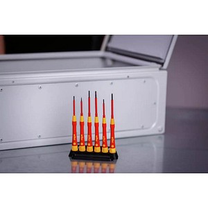 4010995429898 - Feinschraubendreher Set PicoFinish® electric 7-teilig inkl Halter i Schraubendreher für Elektriker i vde i Schlitz Kreuzschlitz (42989) - Wiha 4010995429898 - Feinschraubendreher Set PicoFinish® electric 7-teilig inkl Halter i Schraubendreher für Elektriker i vde i Schlitz Kreuzschlitz (42989) - Wiha