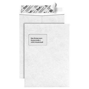 BONG Versandtaschen Tyvek® Pocket DIN C4 mit Fenster weiß 20 St.